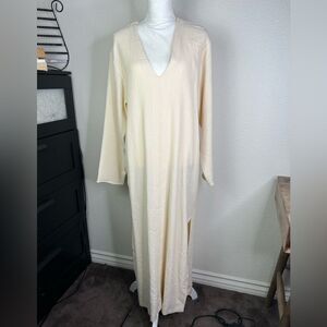 Zara cream long tunic  size Large